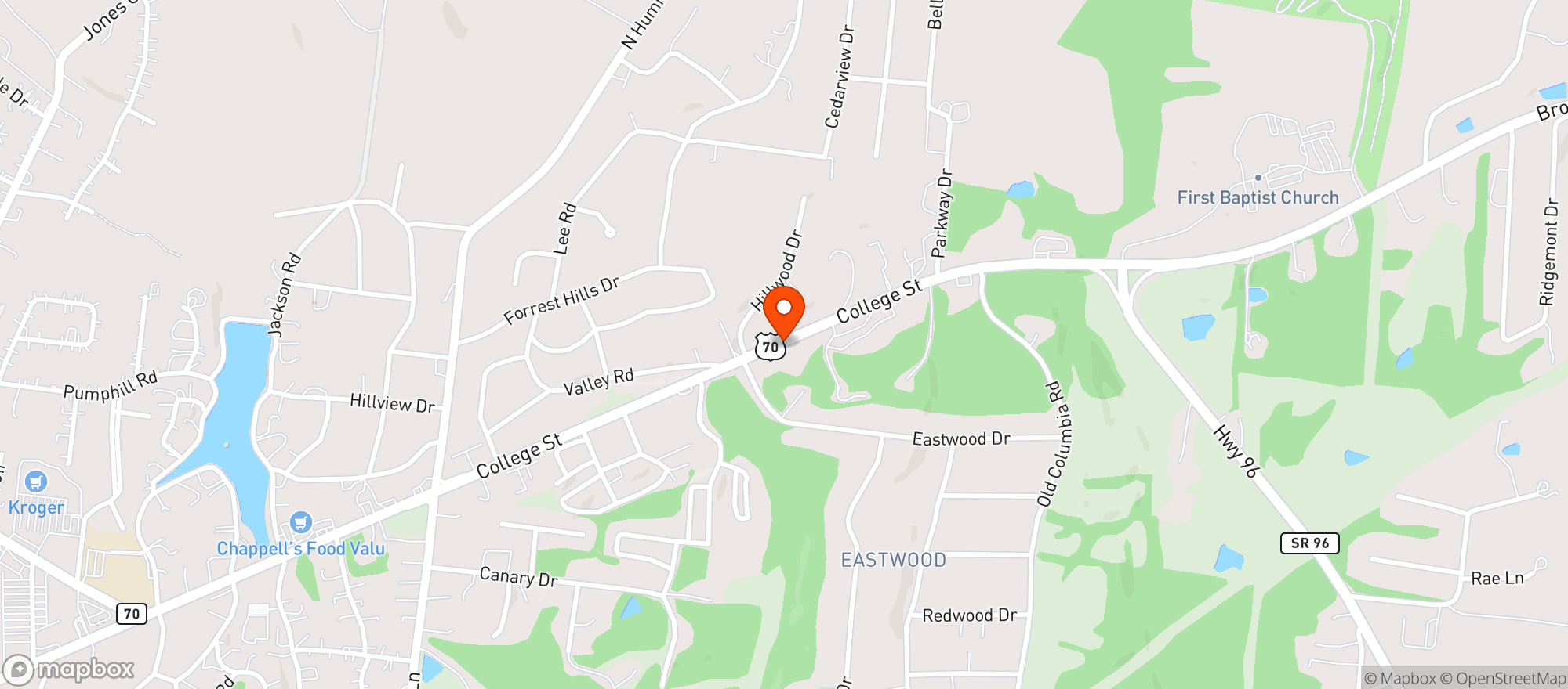 Map showing Scottish Shield Liquor Store