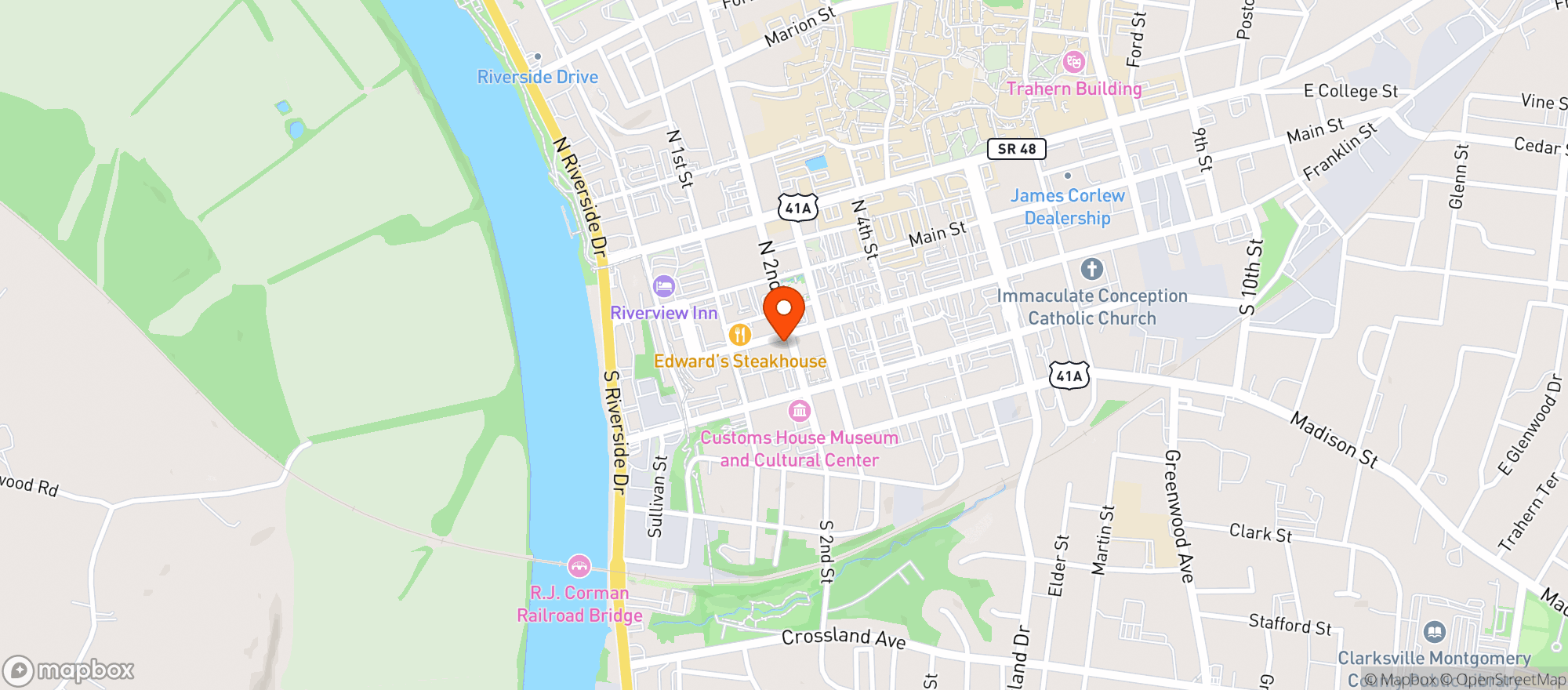 Map showing Black Horse Brewery