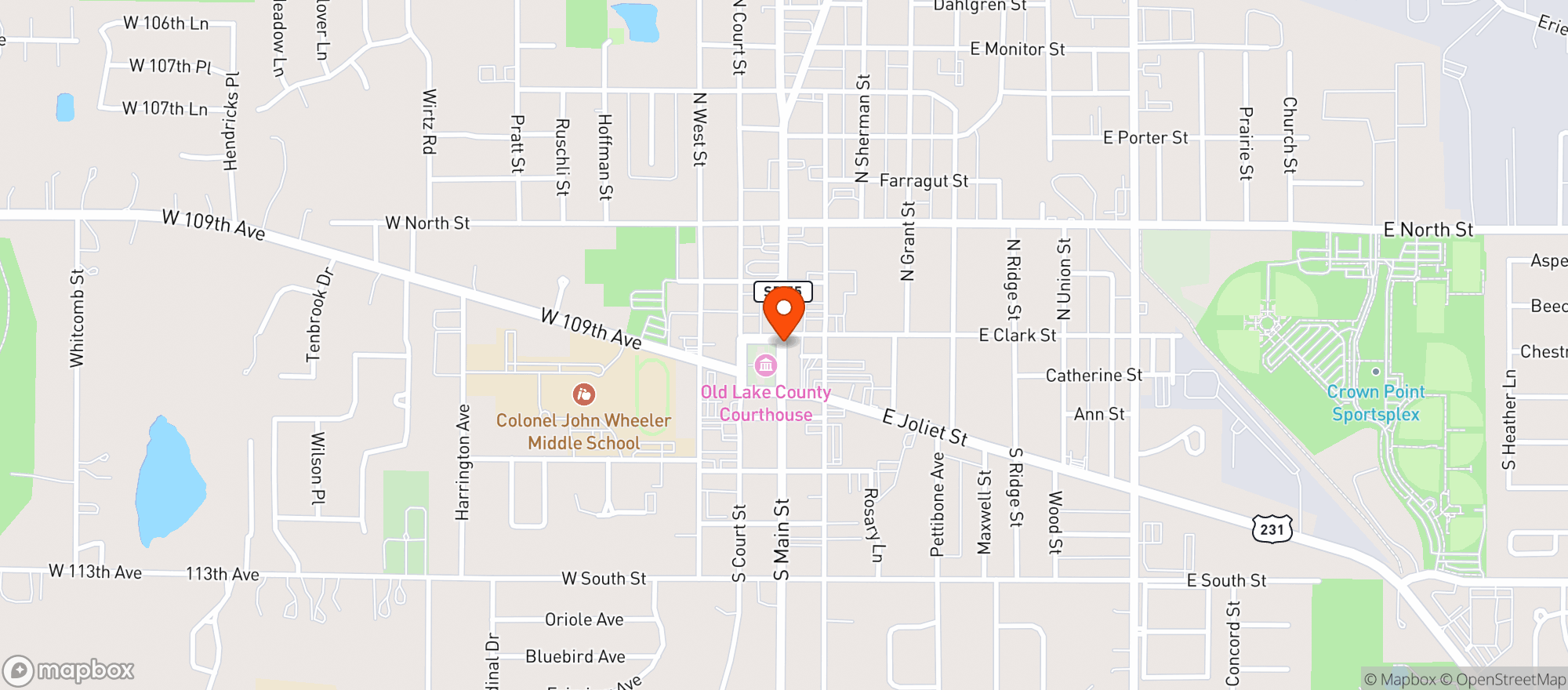 Map showing Martonys
