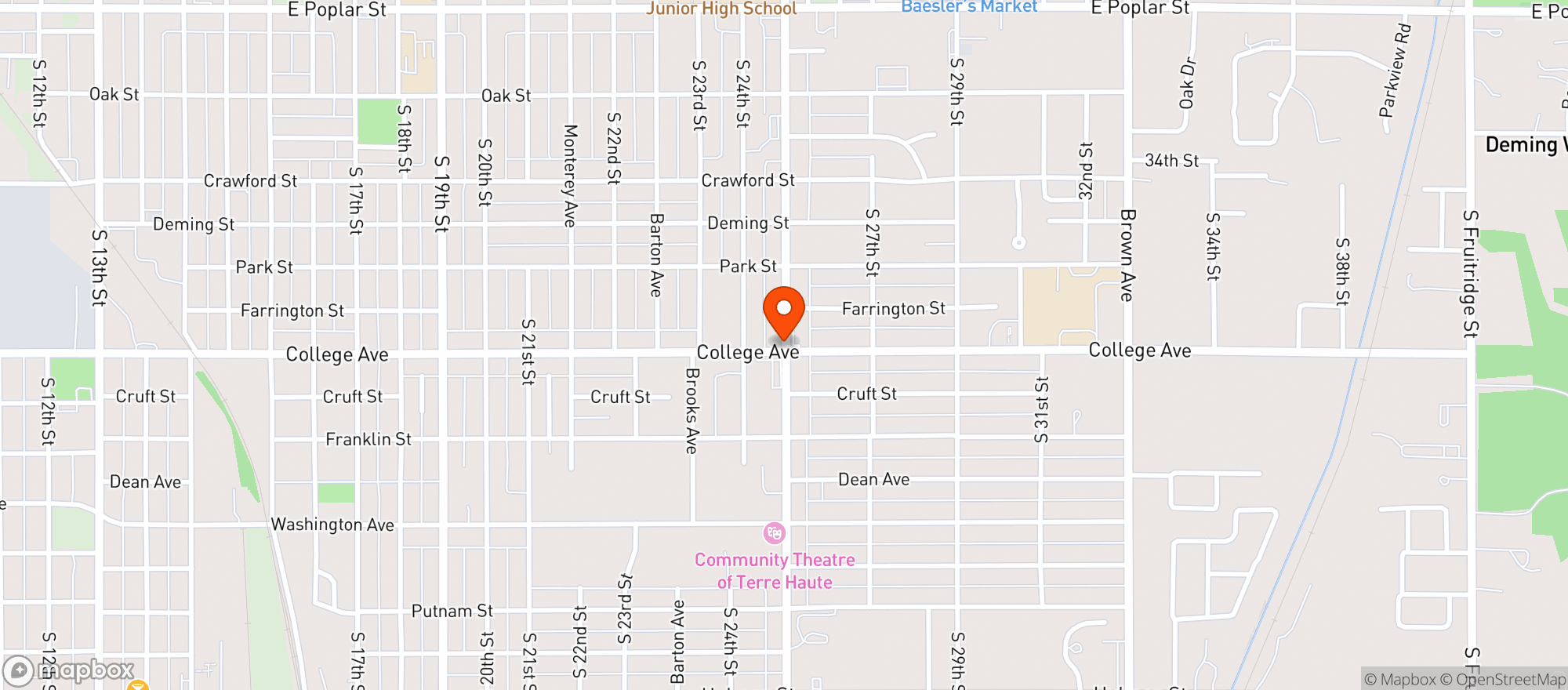 Map showing Sycamore Liquors