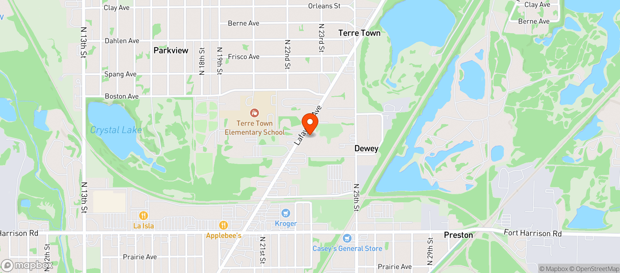 Map showing Circle K #4702428