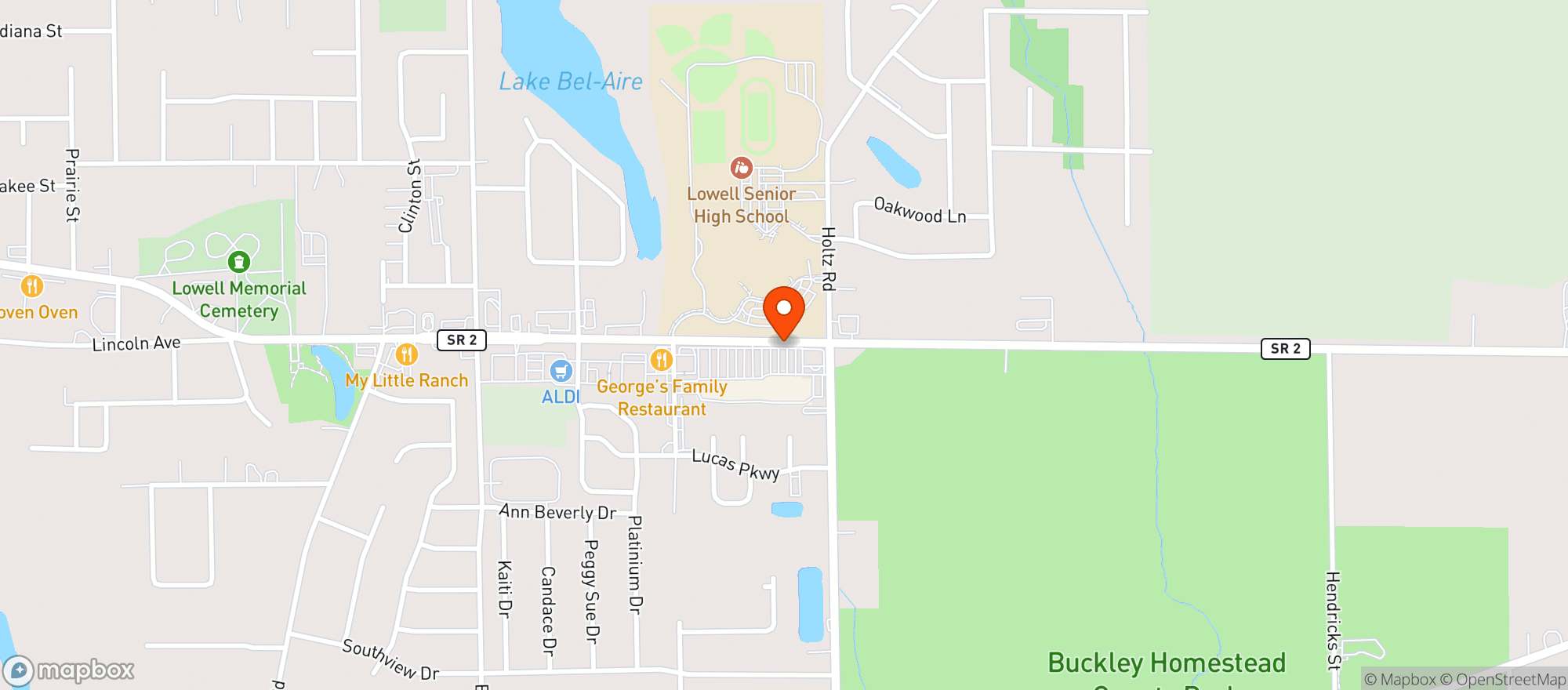 Map showing Strack & Van Til Supermarkets