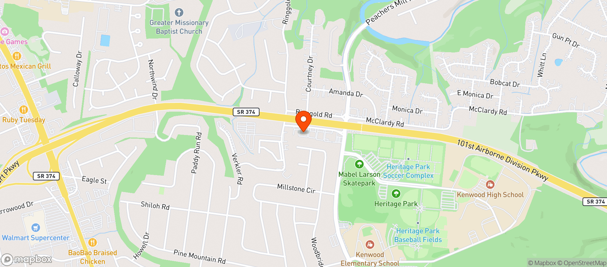 Map showing 101st Smoke And Vape Shop