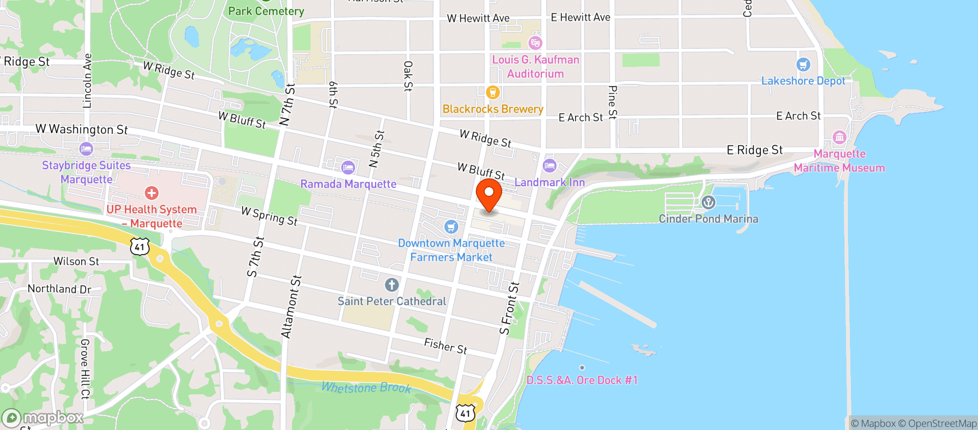 Map showing The Delft Bistro
