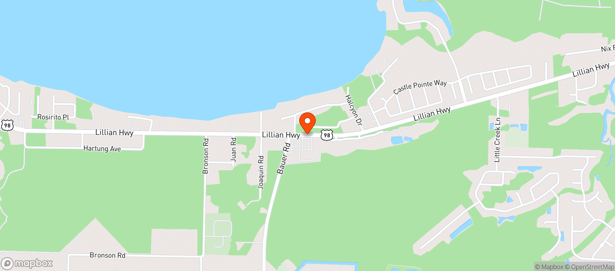 Map showing Cash Saver Wine & Liquor