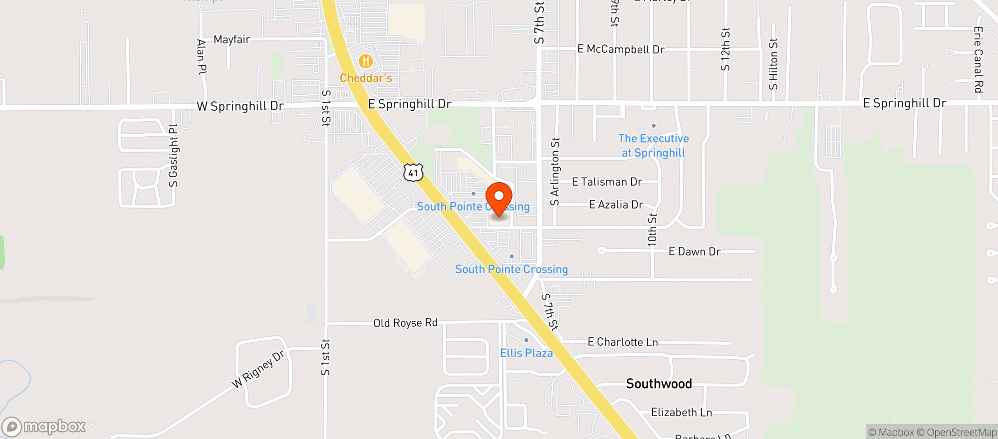 Map showing Kroger #987