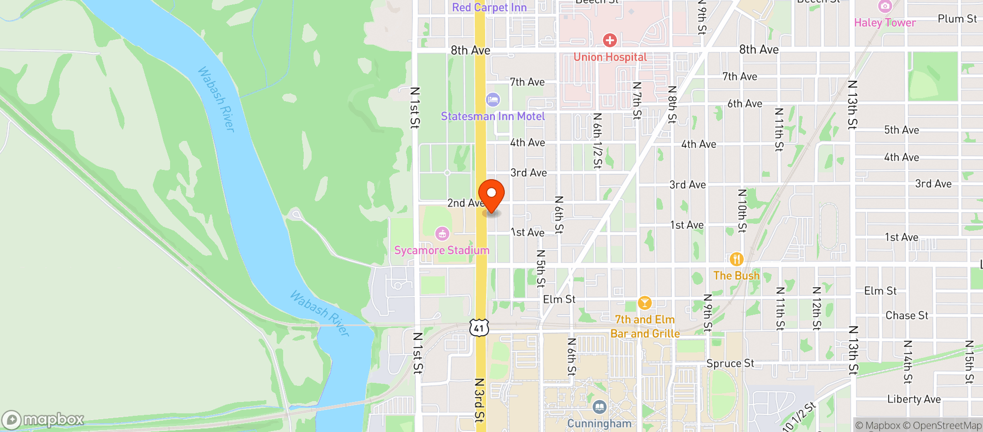 Map showing BIG RED LIQUORS #20