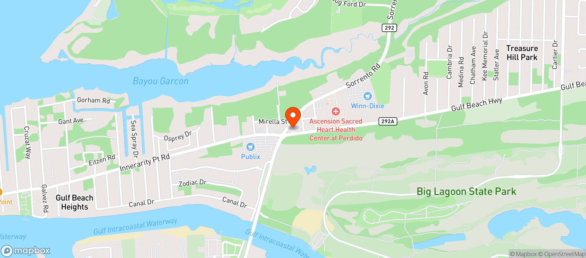 Map showing Circle K #2704392