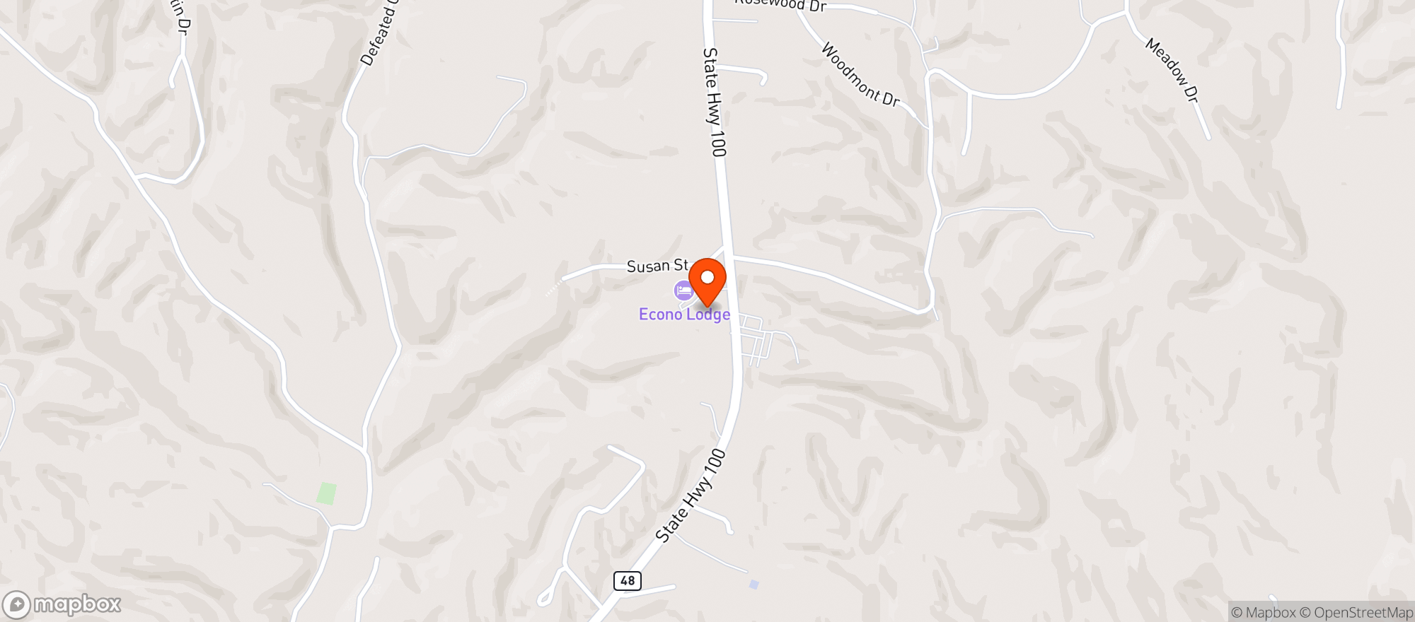 Map showing TOBACCO & BEER DEPOT