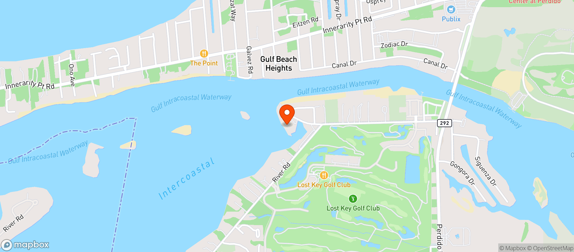 Map showing Holiday Harbor Marina Unit C