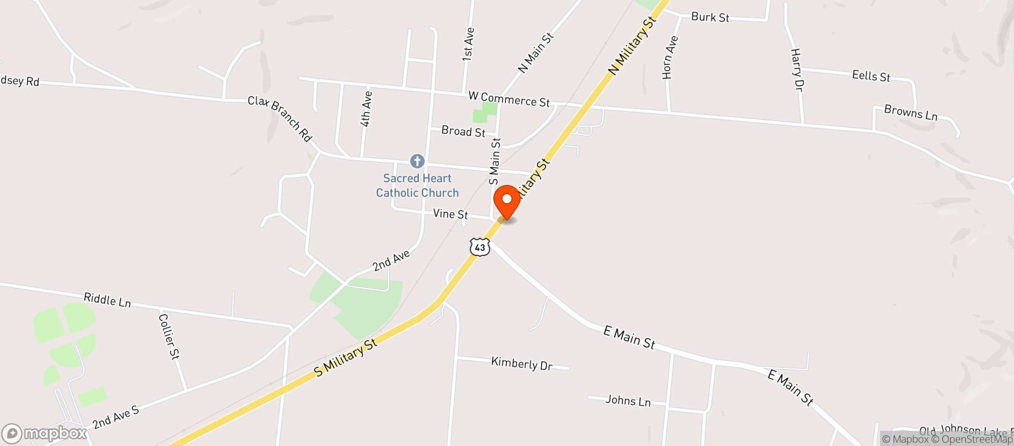 Map showing Hund Haus Wine & Spirits