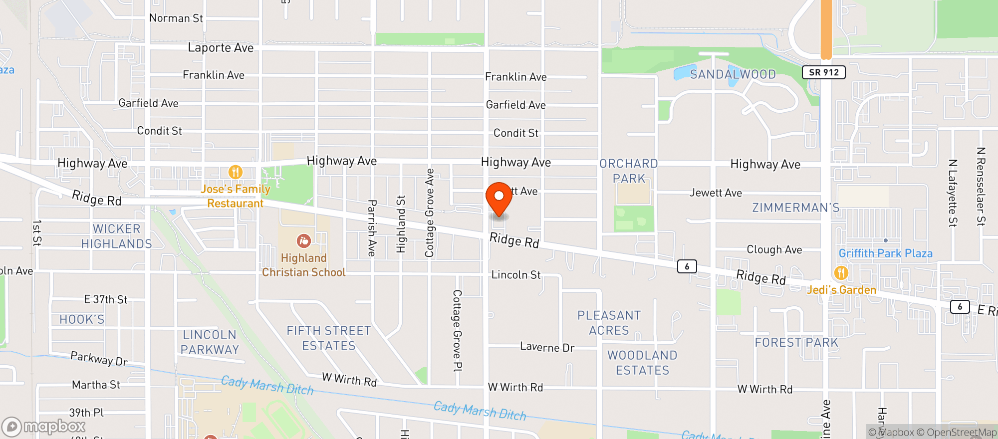 Map showing Cvs Pharmacy #2542
