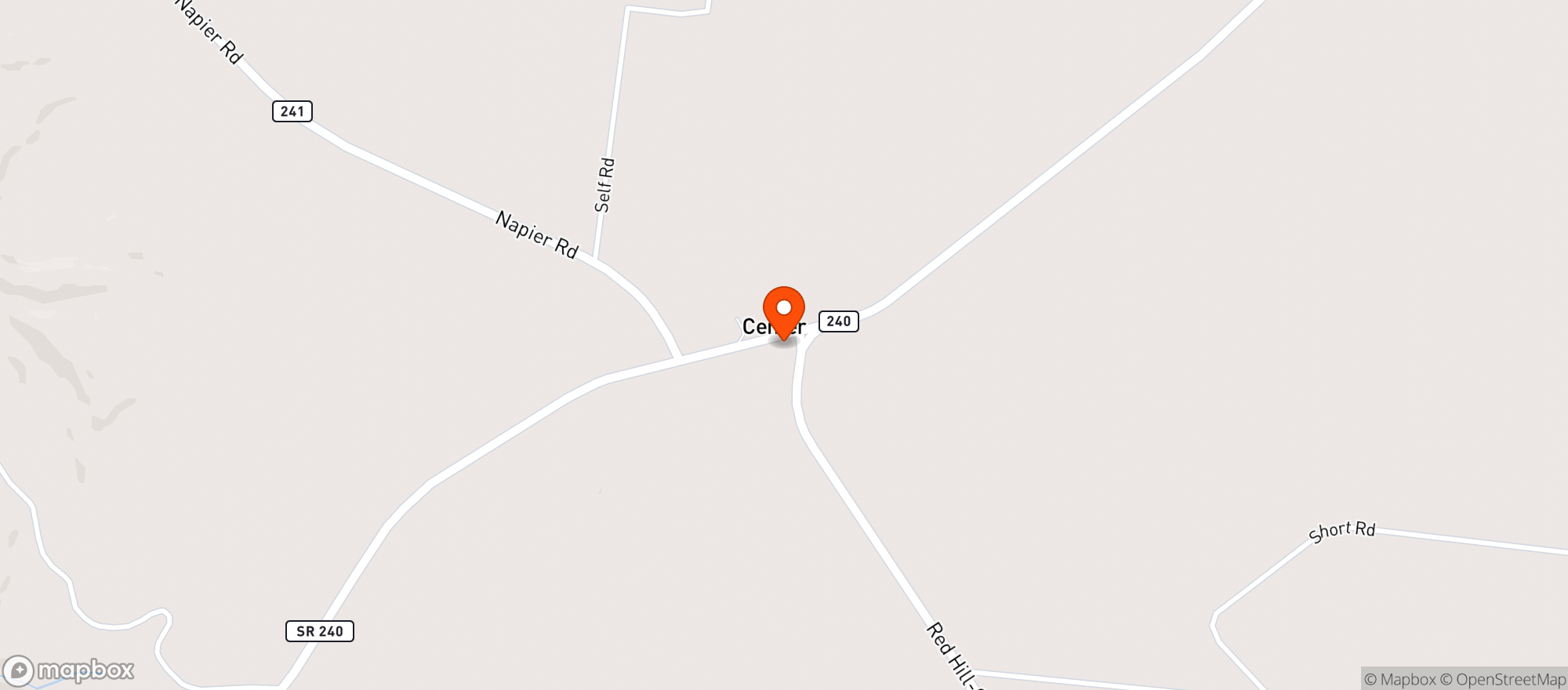 Map showing MARATHON