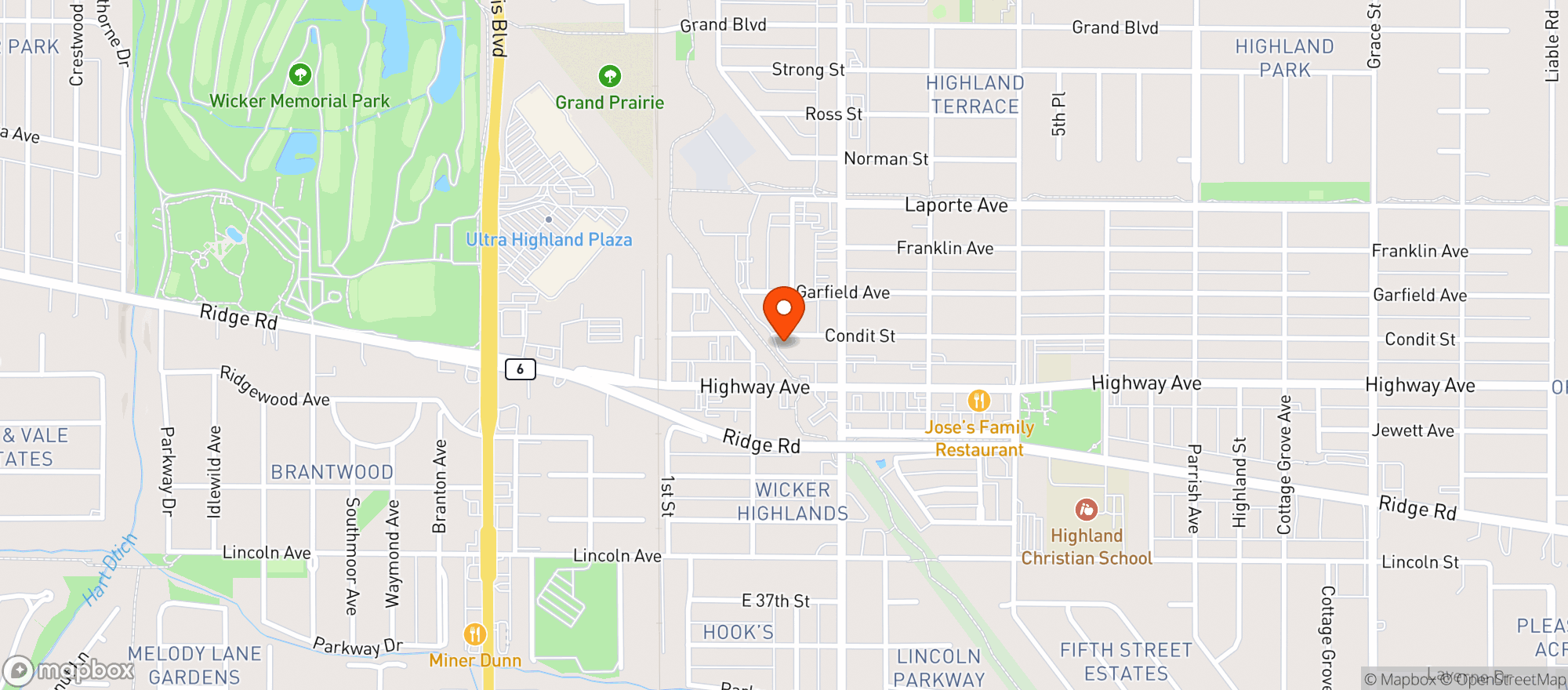 Map showing Fuzzyline Brewing Co