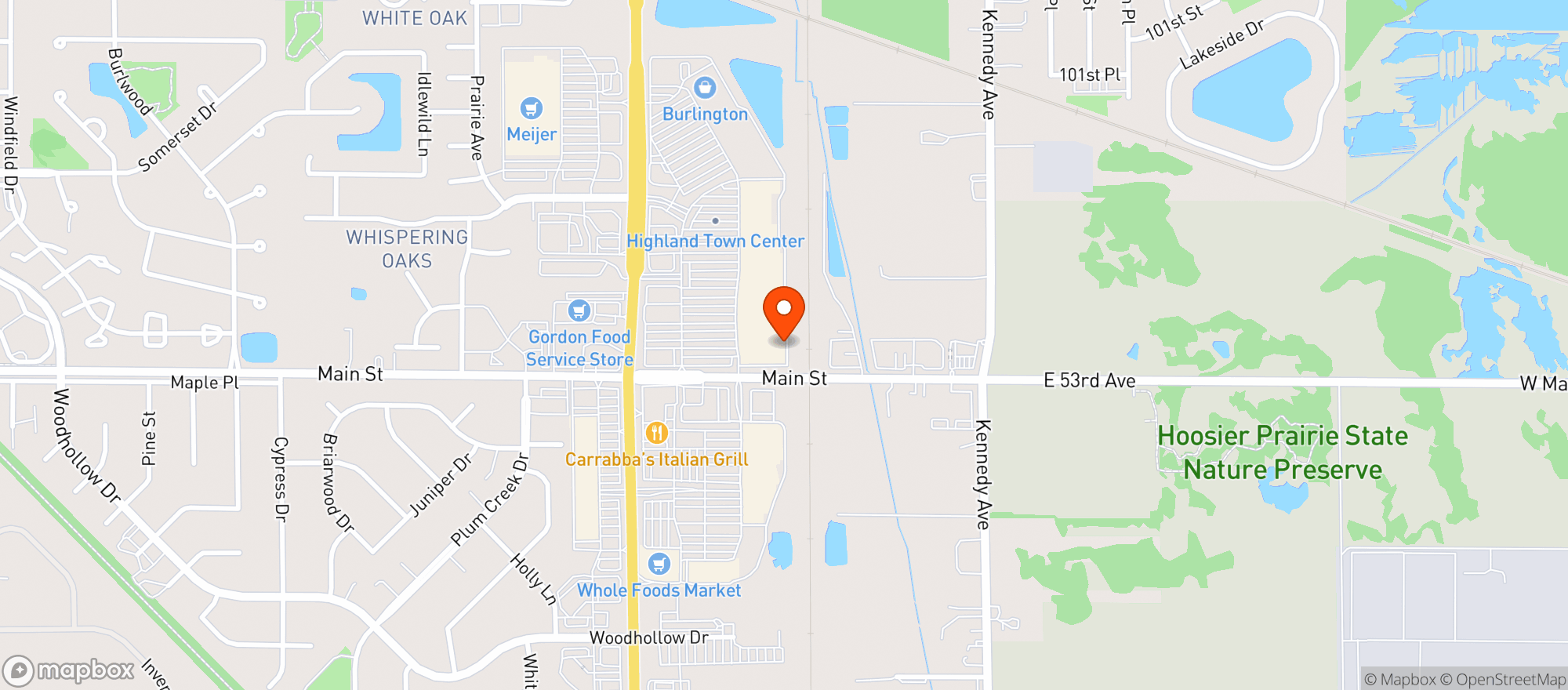 Map showing Target