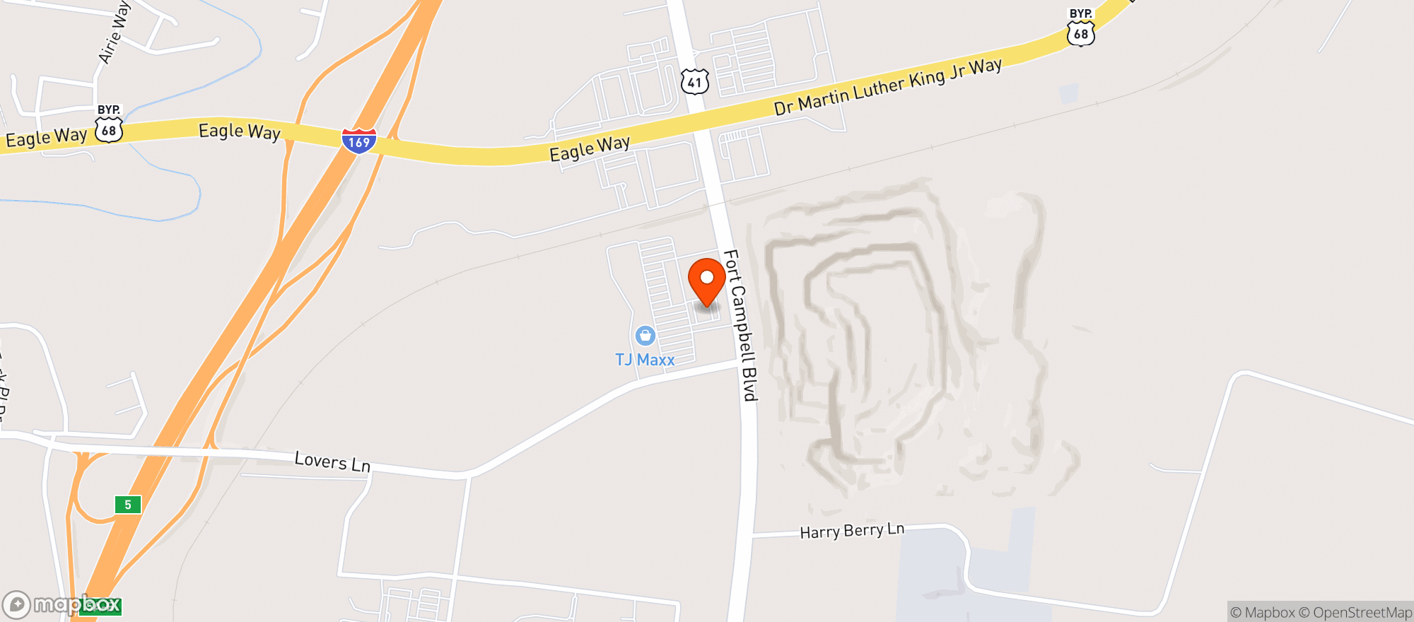 Map showing Gnc