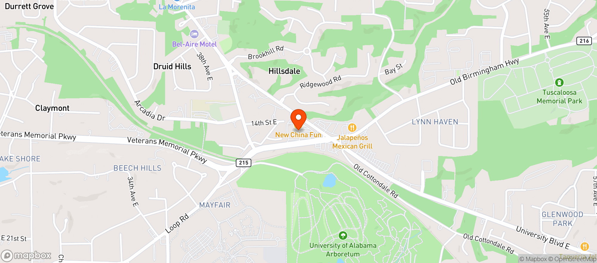 Map showing Winn Dixie
