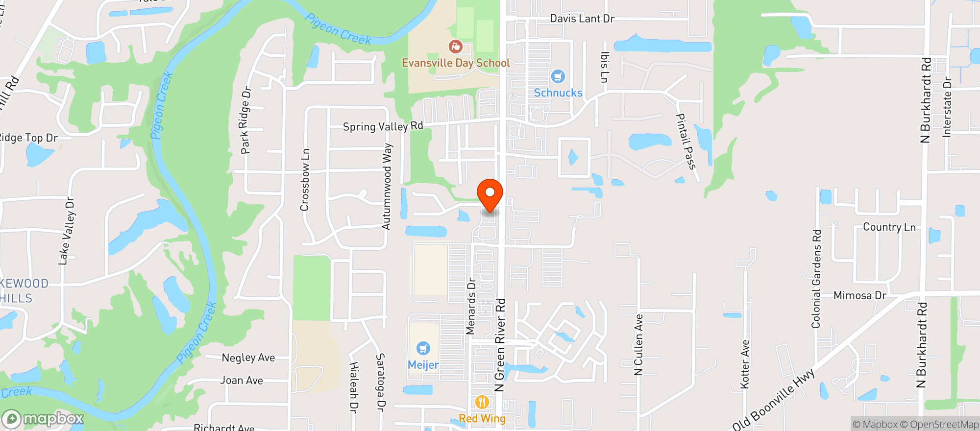 Map showing Kwik Liquors Central Bill