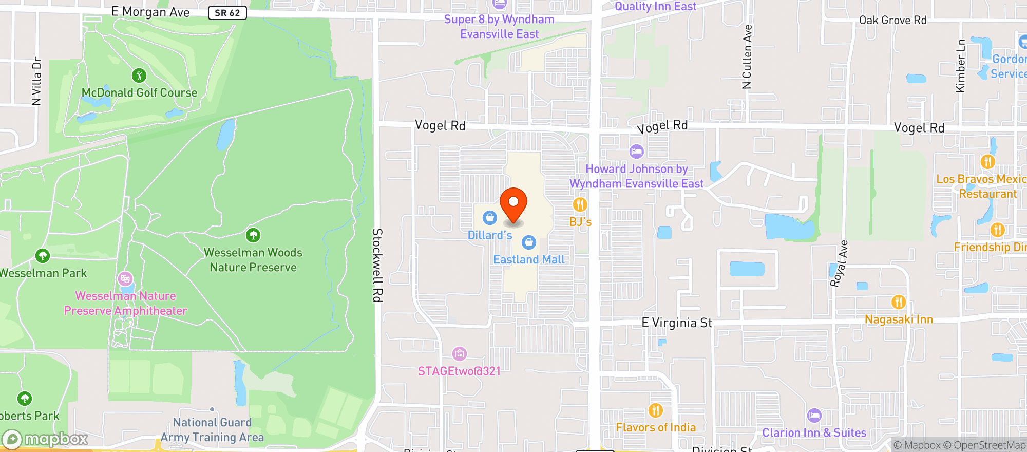 Map showing Gnc