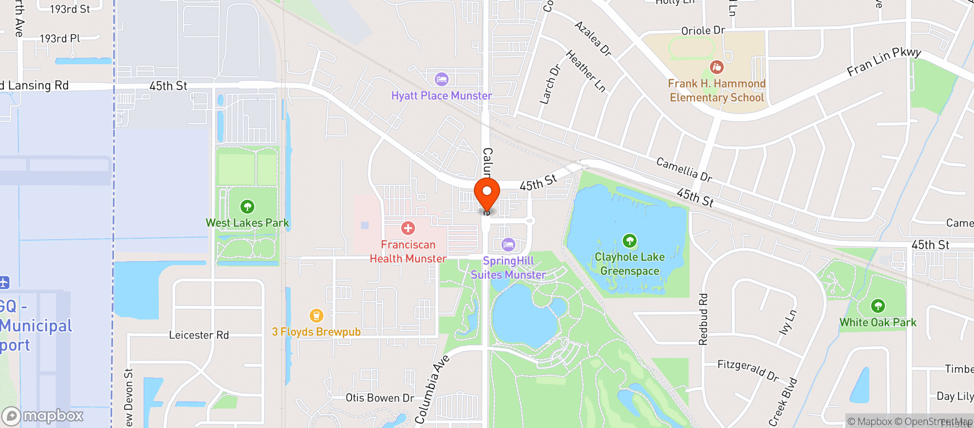 Map showing El Salto Restaurant