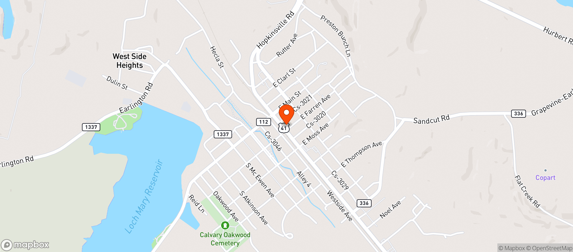 Map showing Beverage Barn