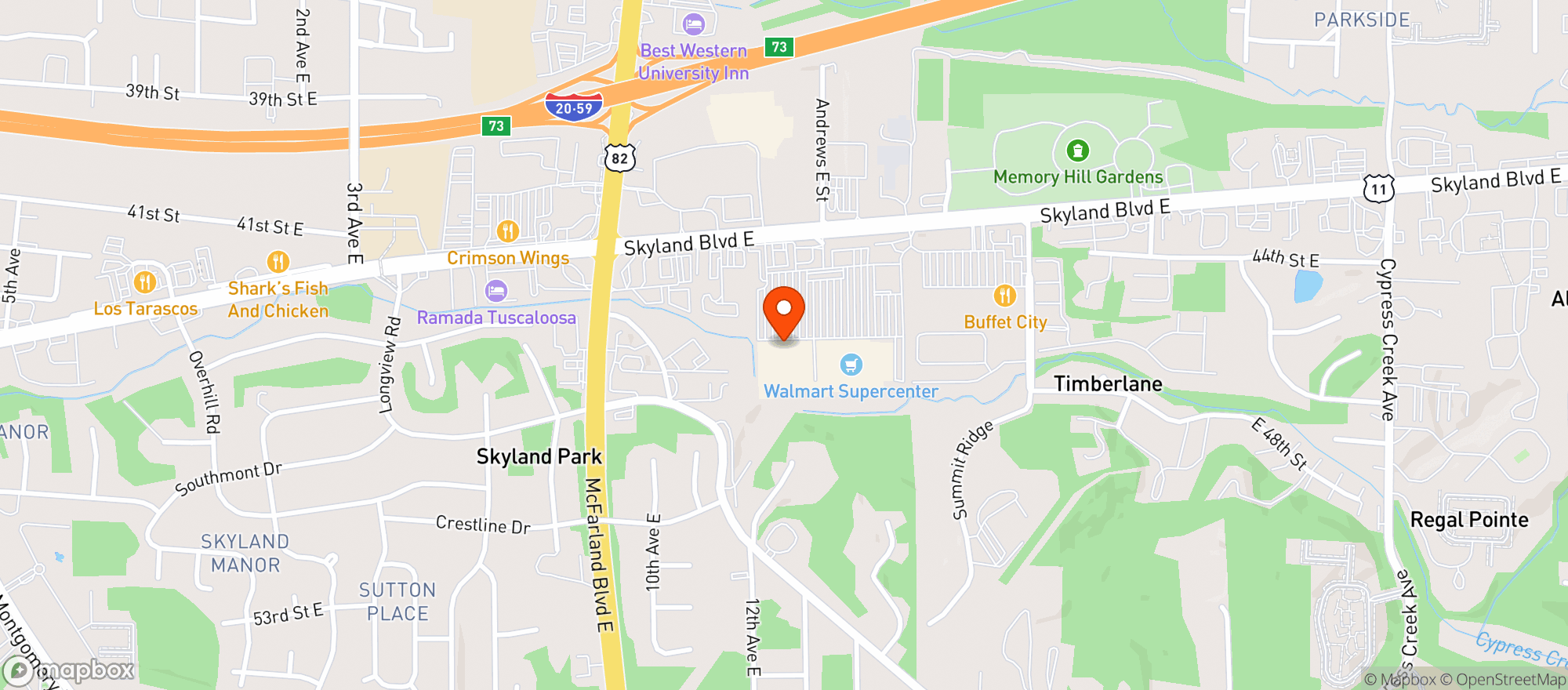 Map showing Sams Club #6435