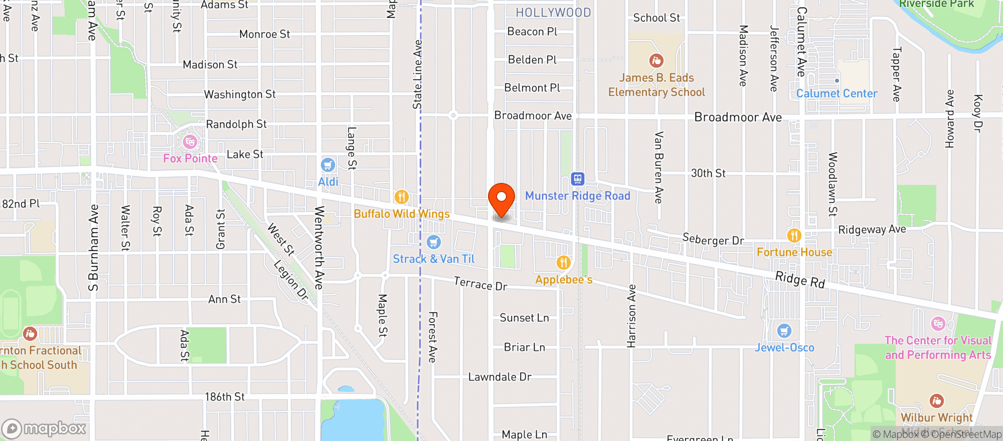 Map showing MUNSTER LIQUORS