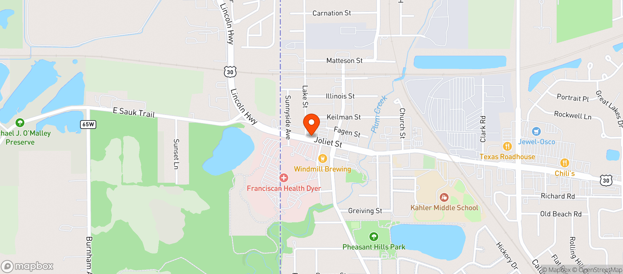 Map showing Kennans Liquors