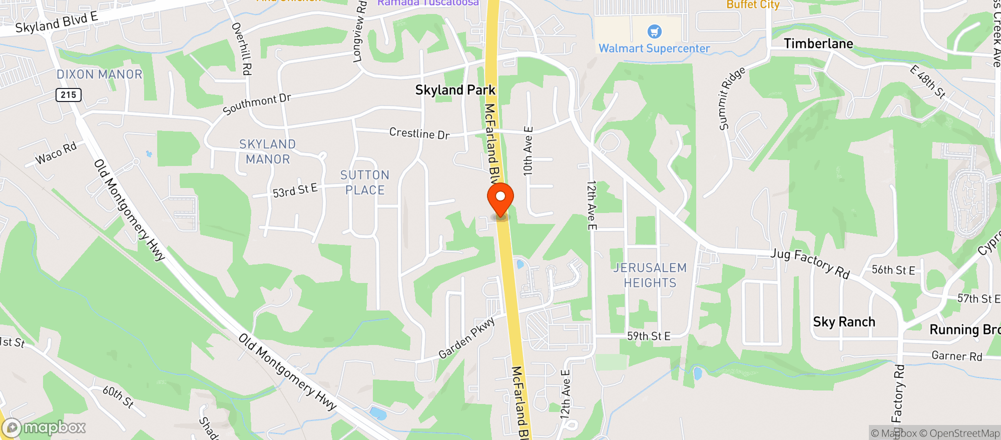 Map showing Mcfarland Texaco