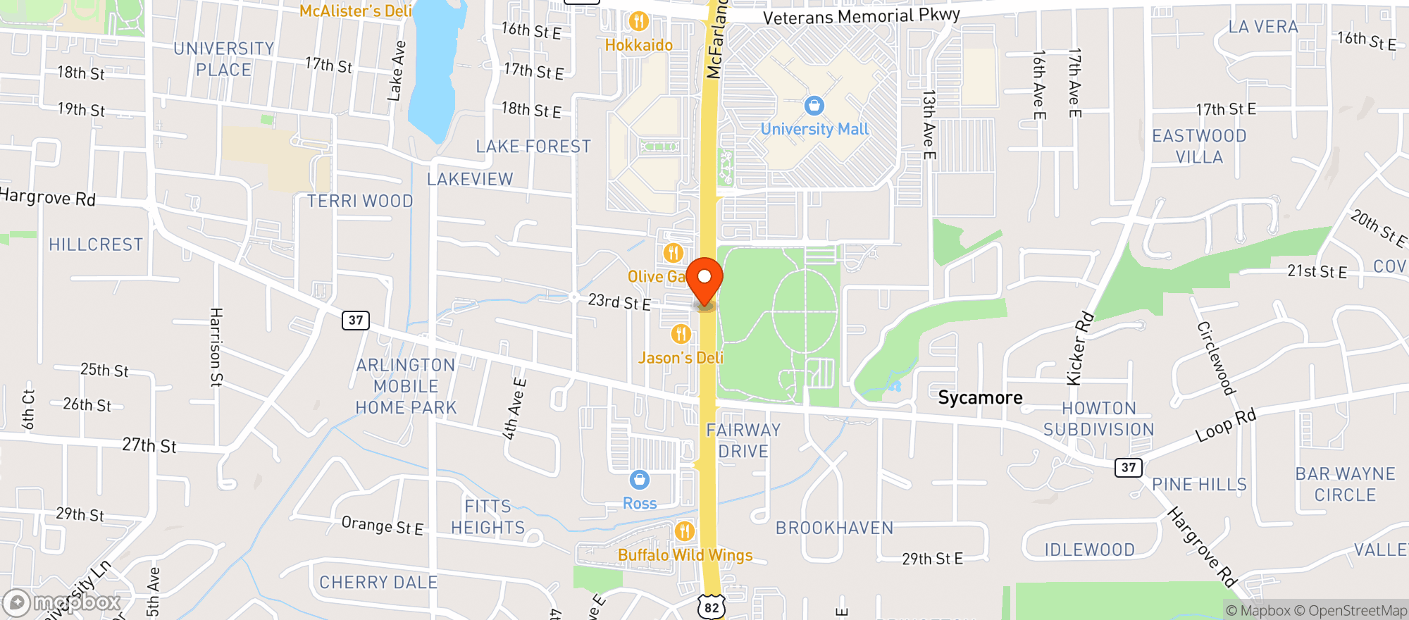Map showing MANNA GROCERY