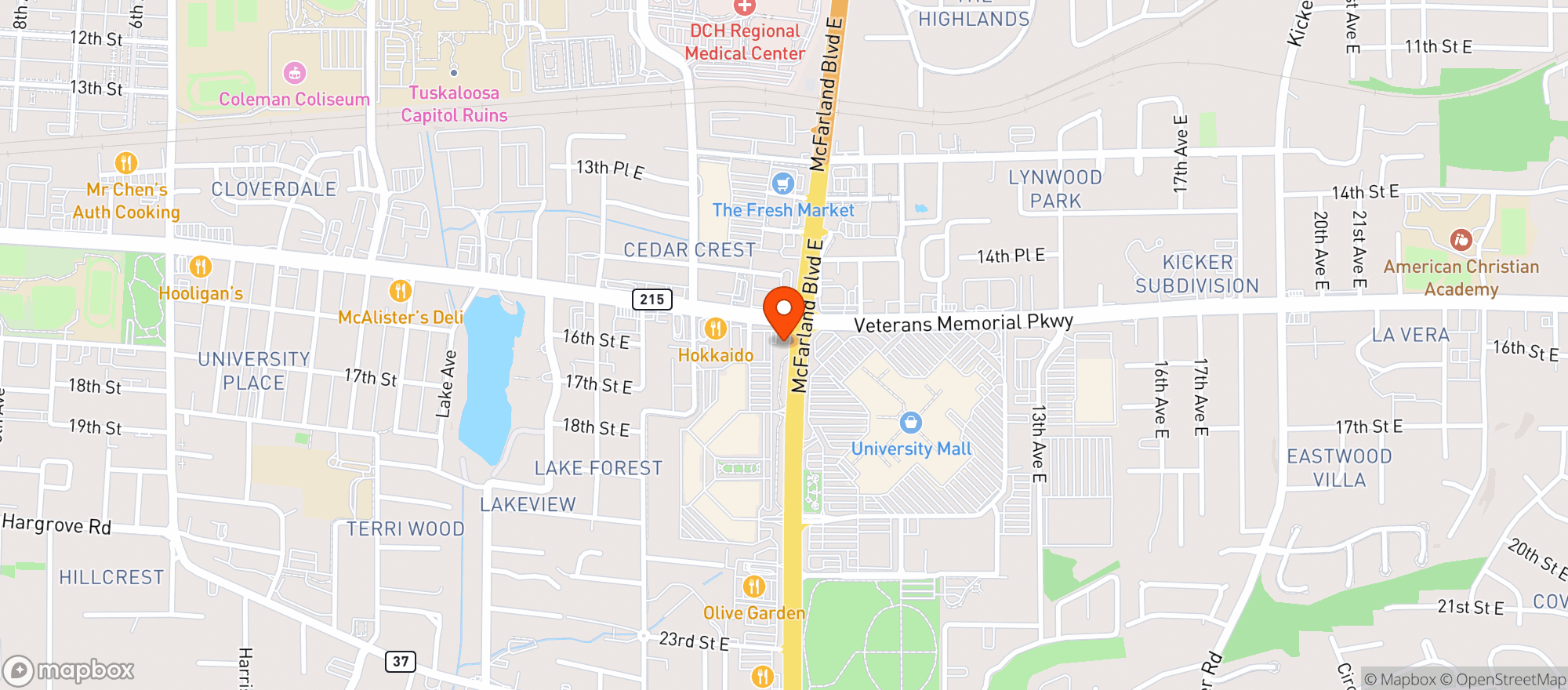 Map showing Roll Mart