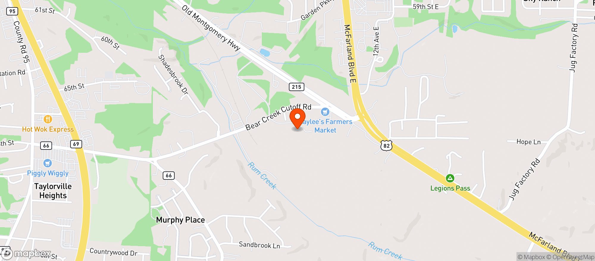 Map showing Walmart Neighborhood Market