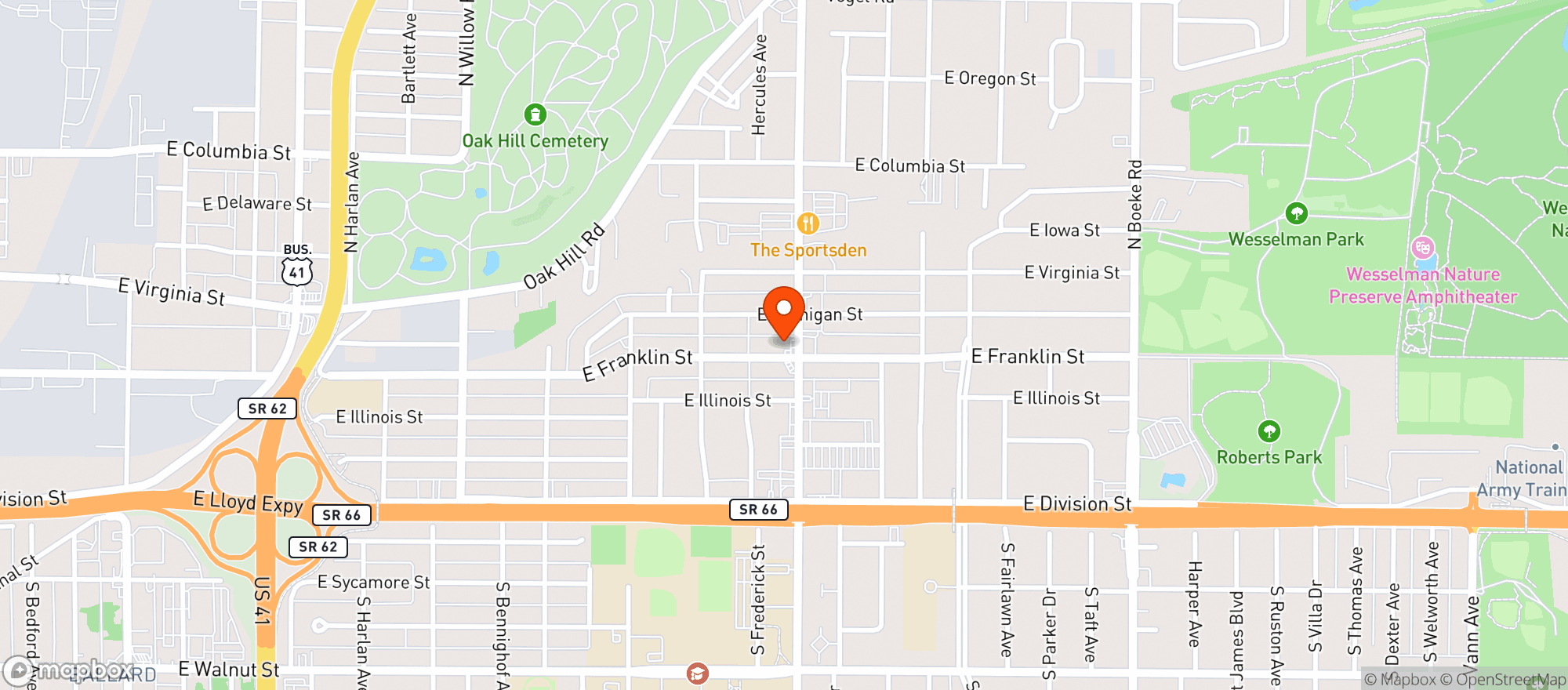 Map showing Liquor Locker