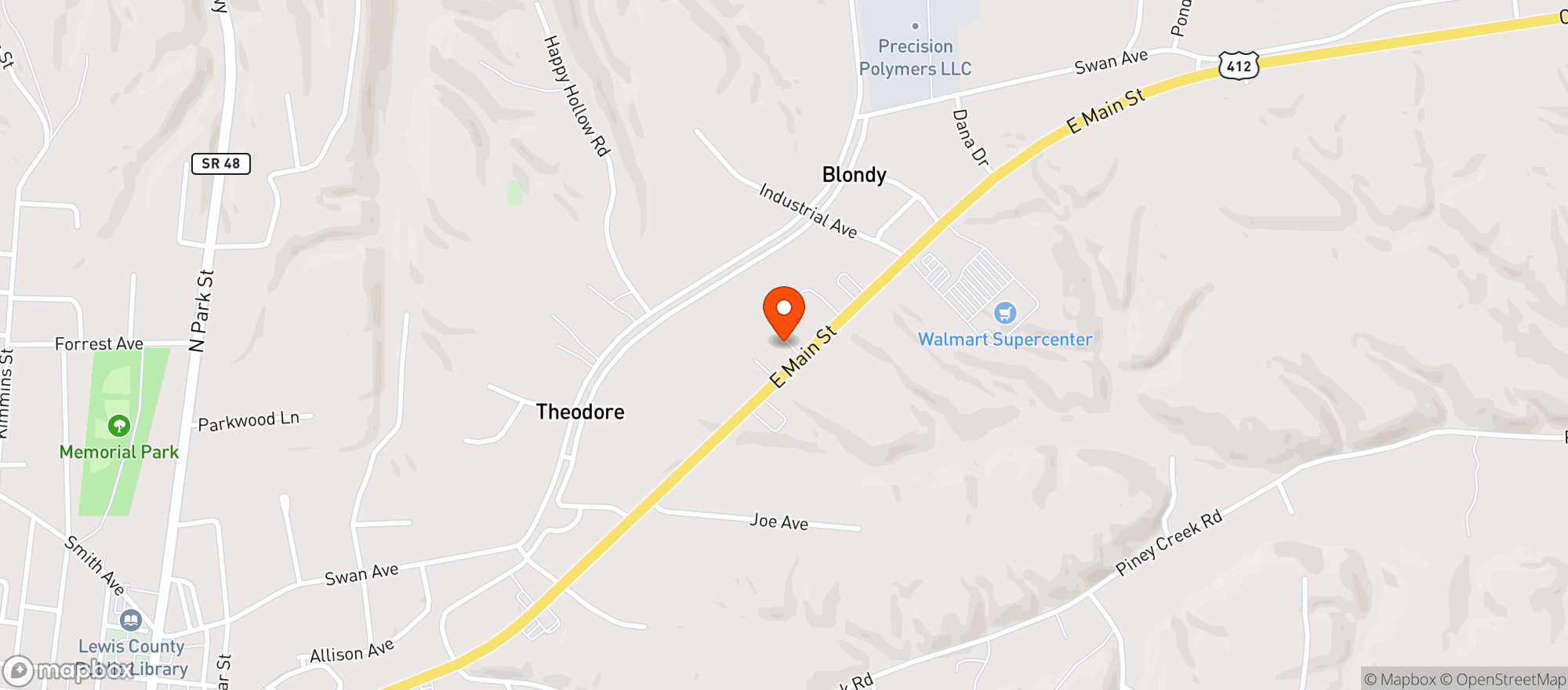 Map showing Darrin Liquor Store