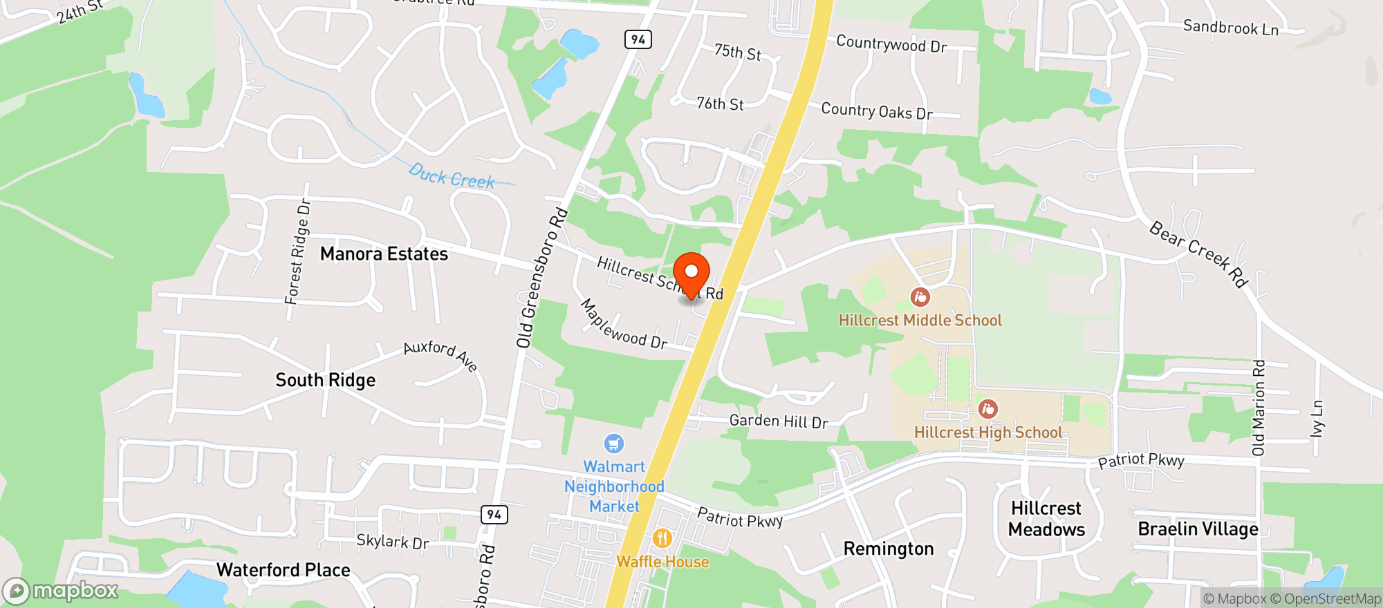Map showing Texaco - Sushine Foodmart #5