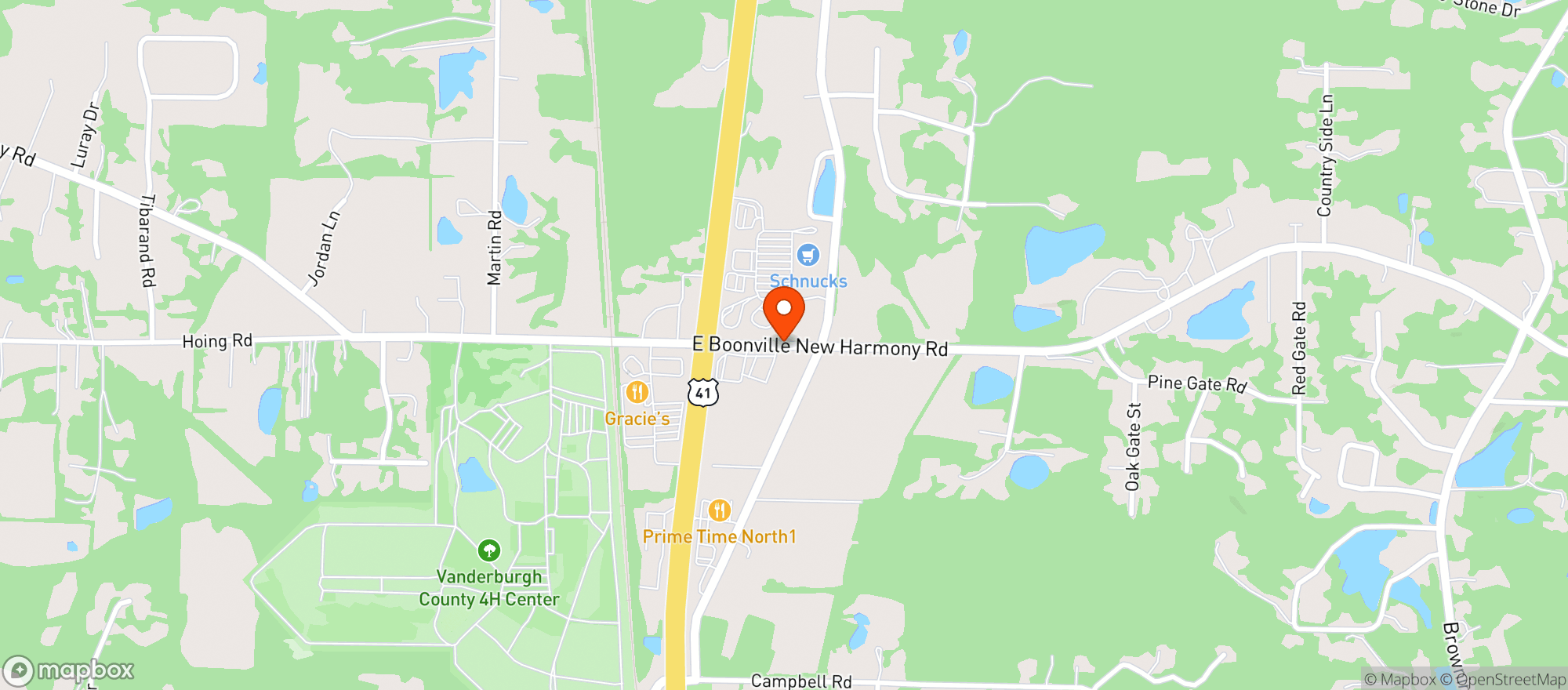 Map showing Schnucks