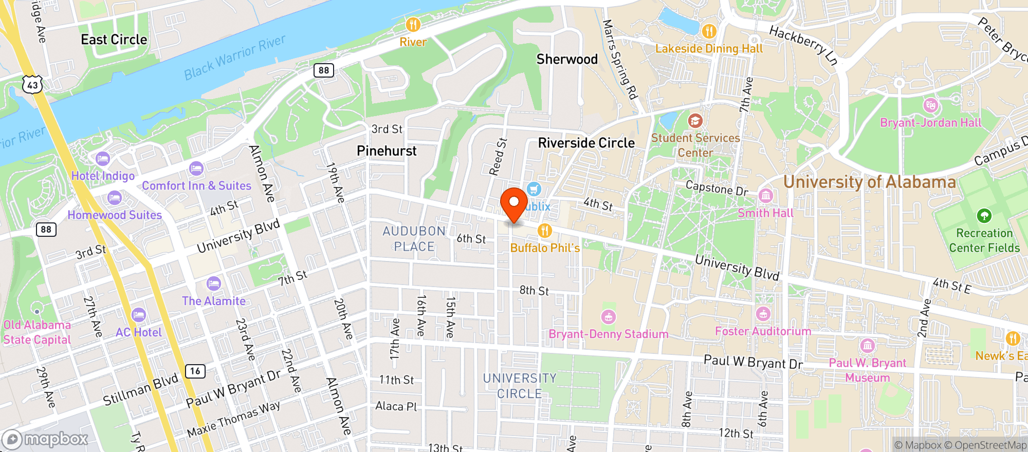 Map showing Unique