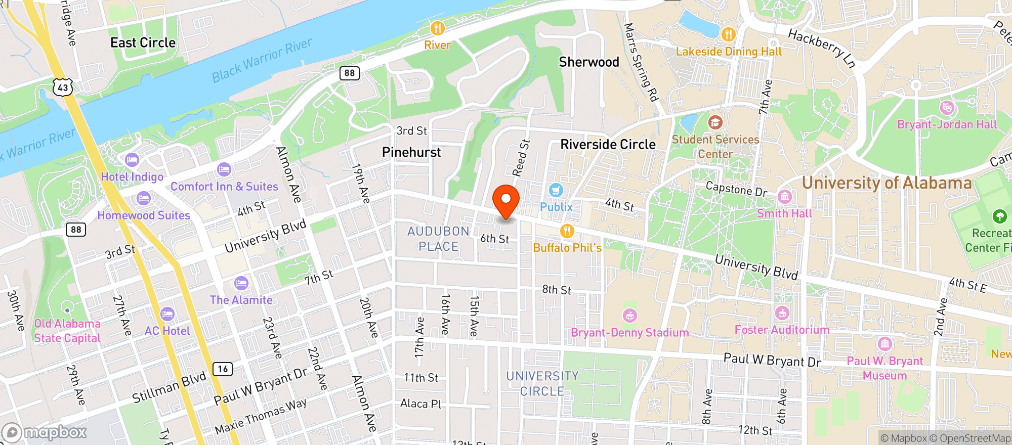 Map showing Star Food Mart