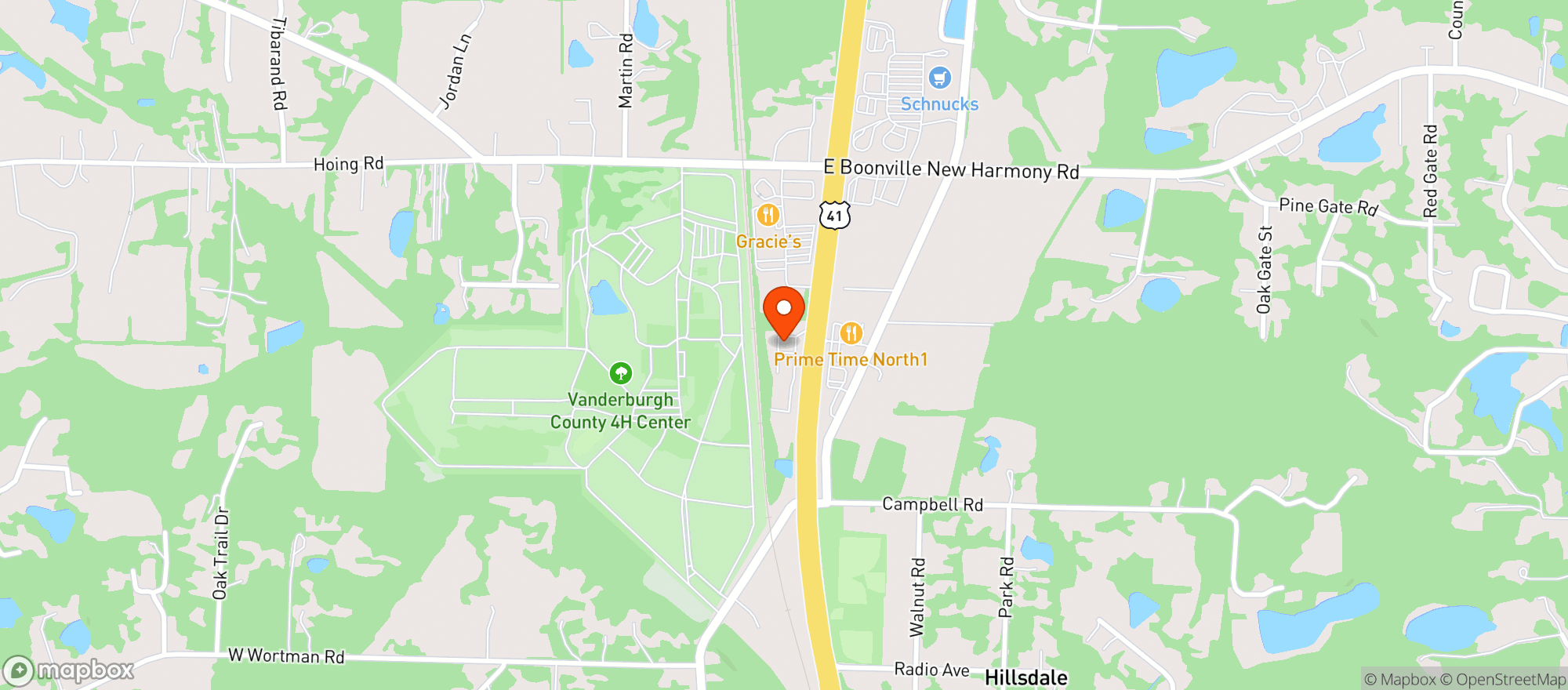 Map showing Firefly