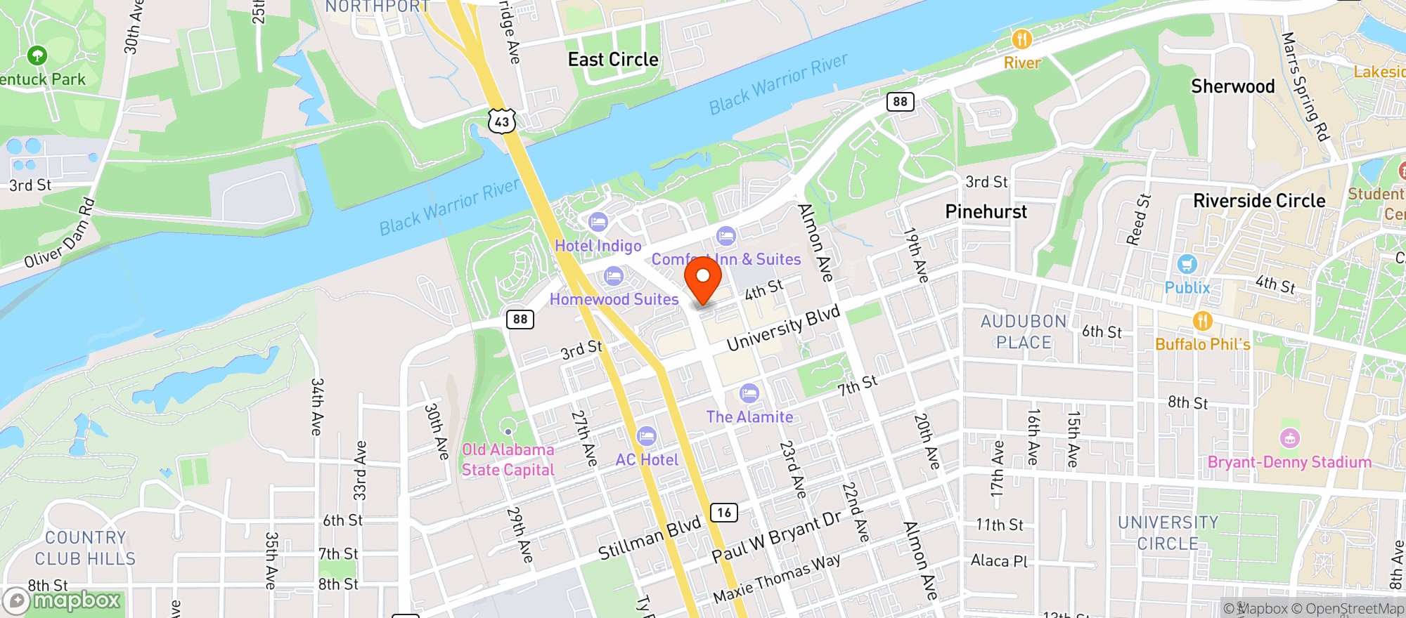 Map showing Rolfs Cafe And Deli