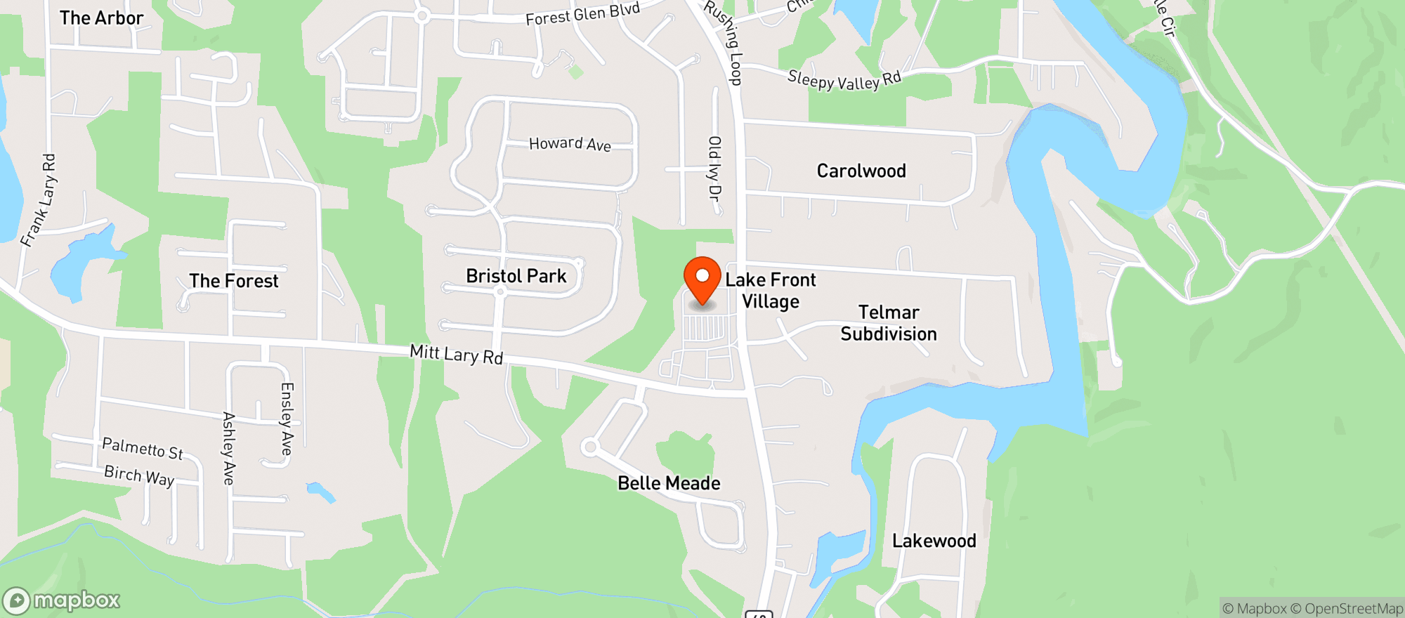 Map showing Publix