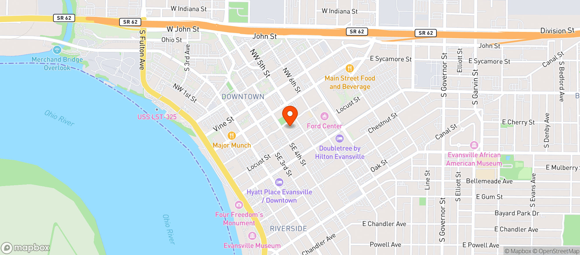 Map showing Nando