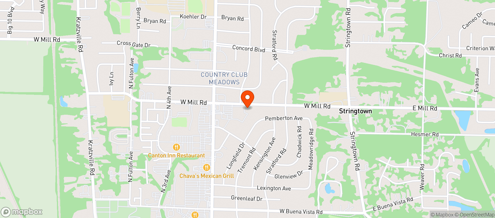Map showing Frontier Liquors