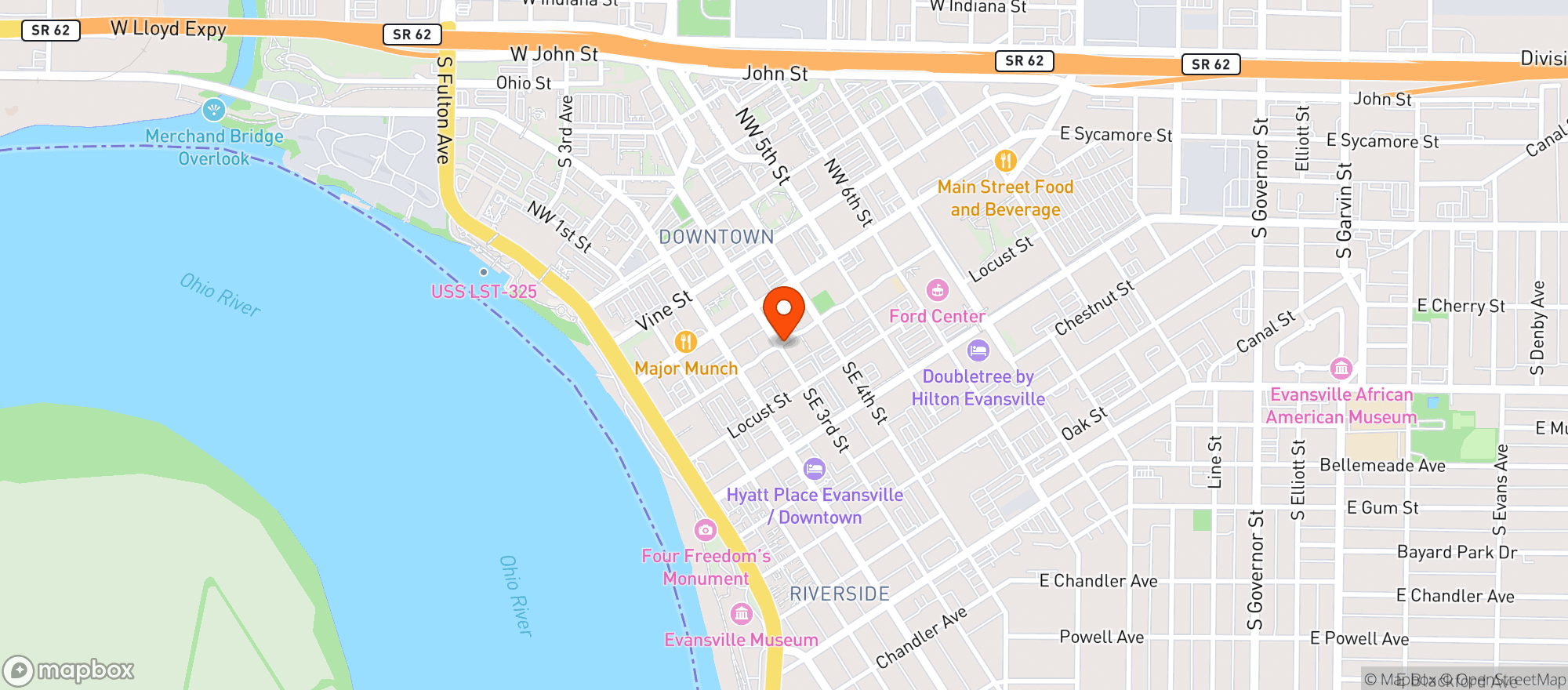 Map showing Angelos Italian Rest