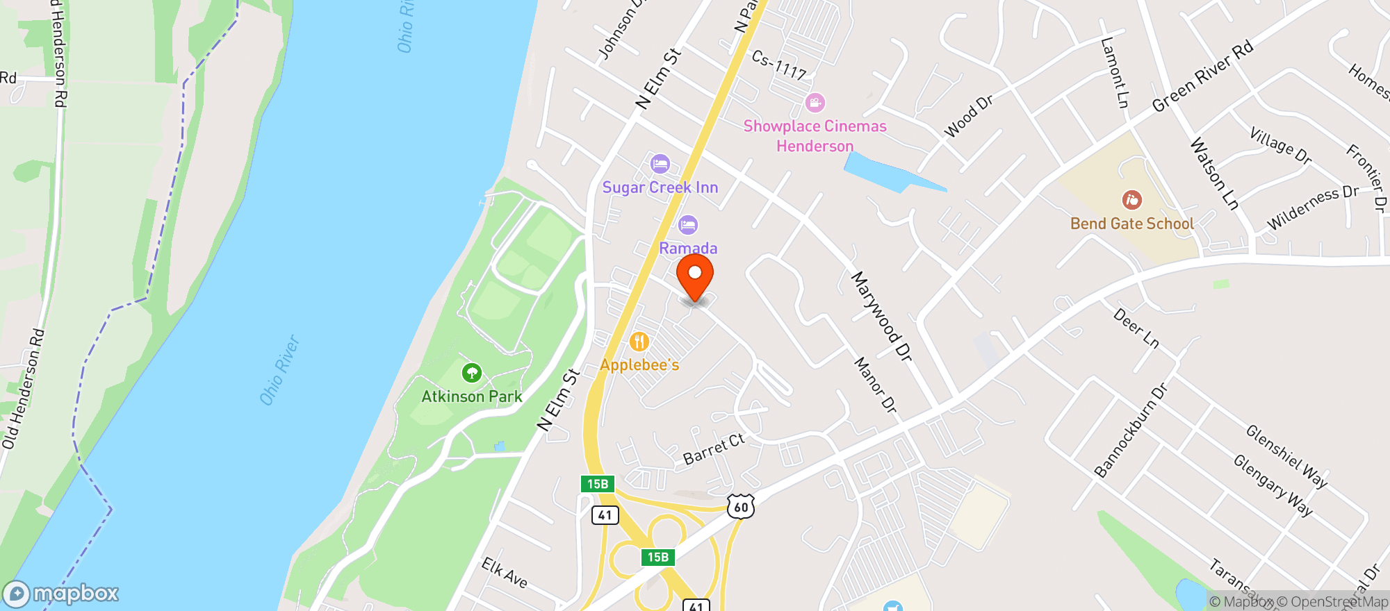 Map showing Beverage Barn