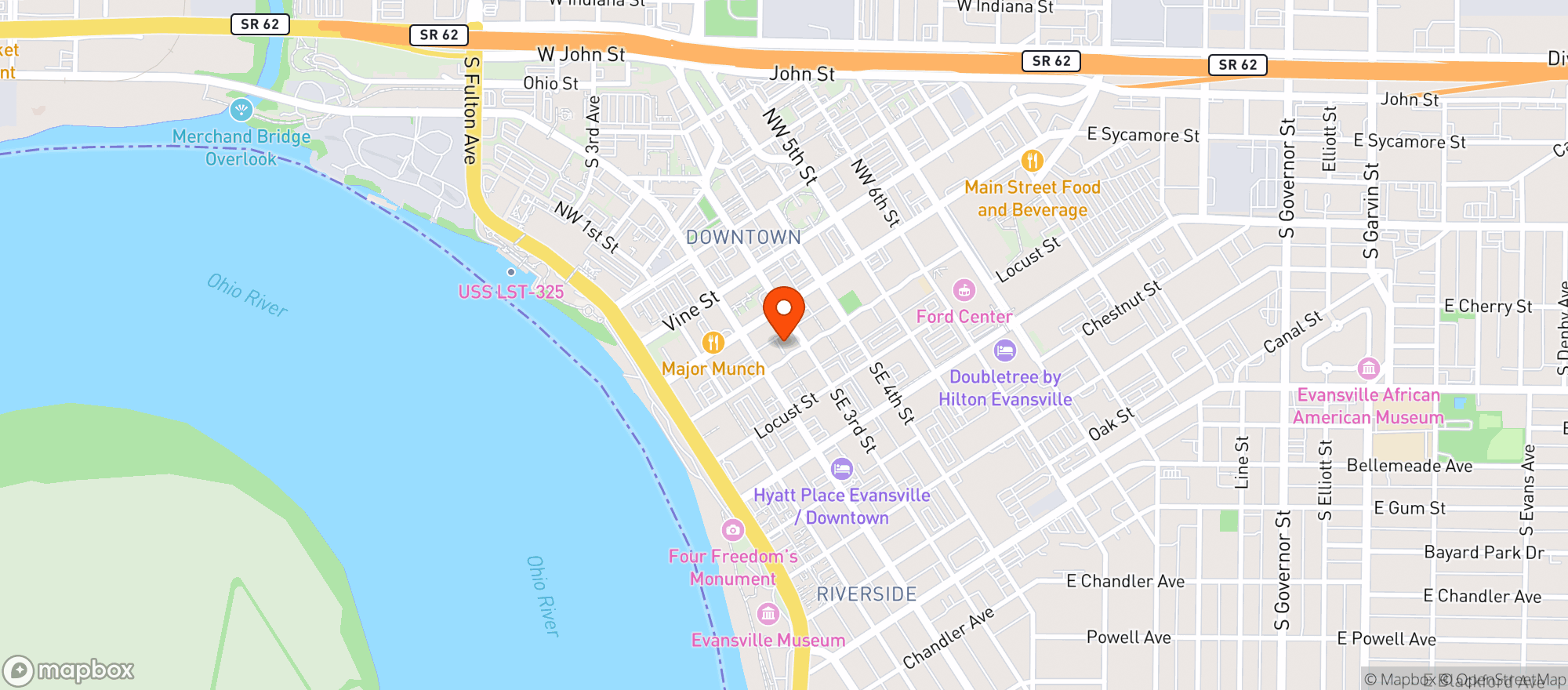 Map showing Zuki Downtown