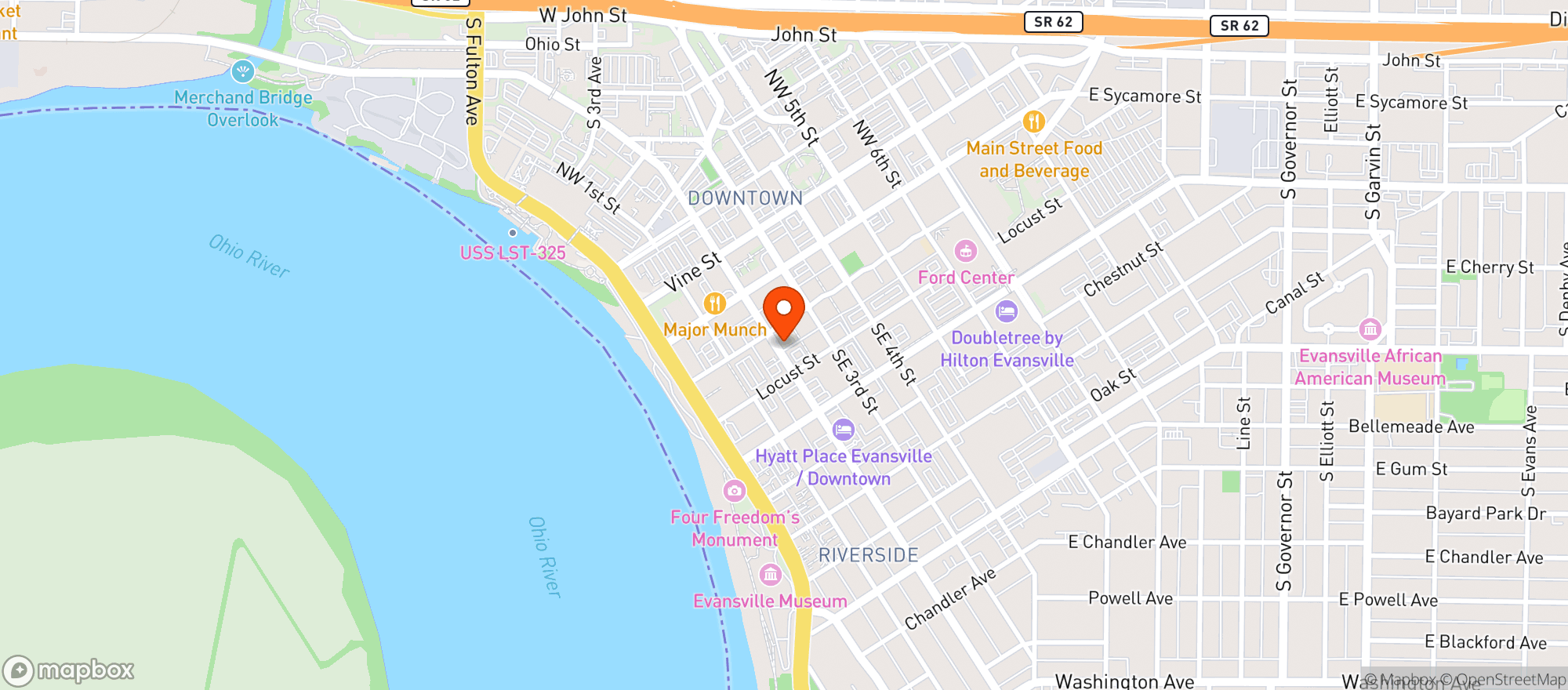 Map showing Patsy Hartigans Irish Pub