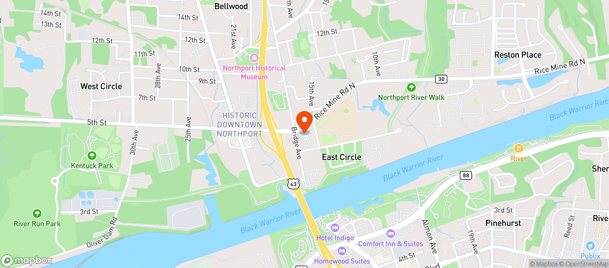 Map showing Bravo #5