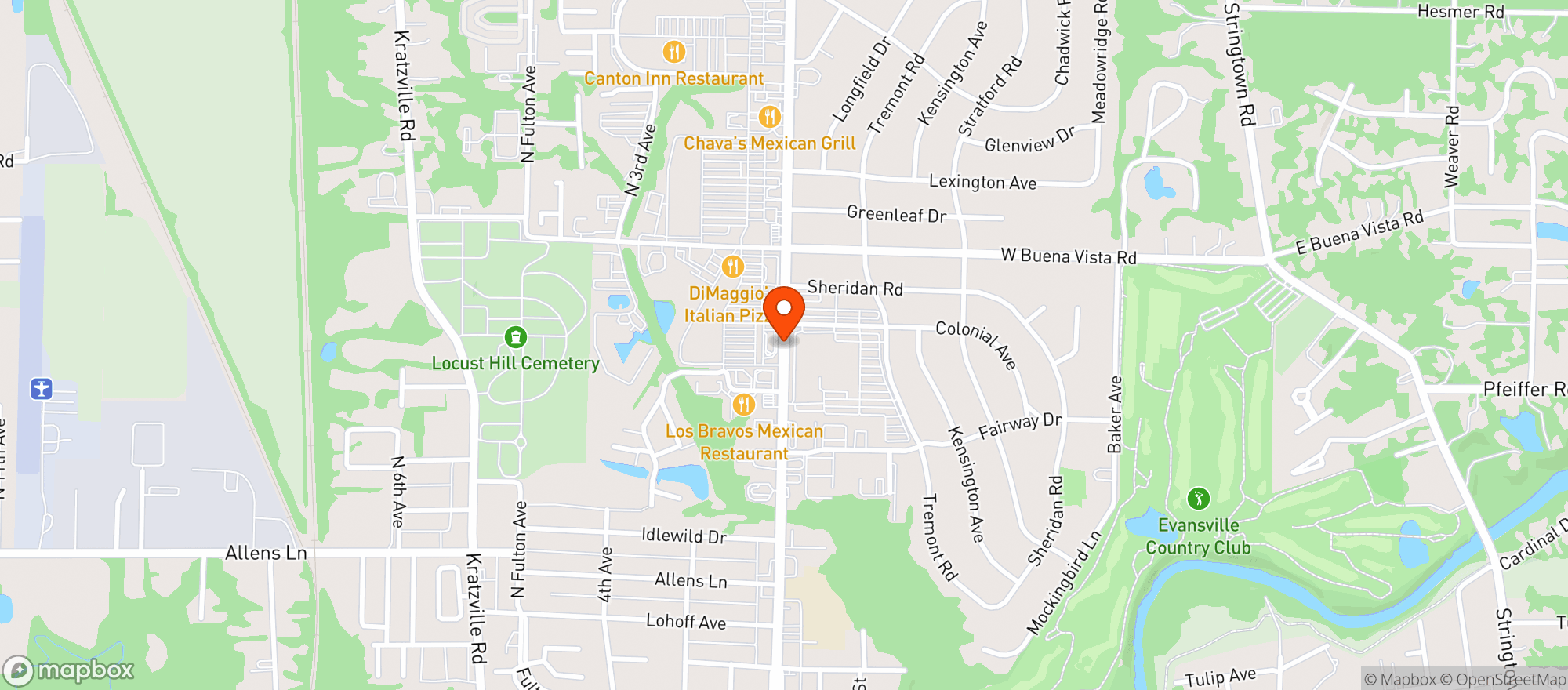 Map showing Schnucks