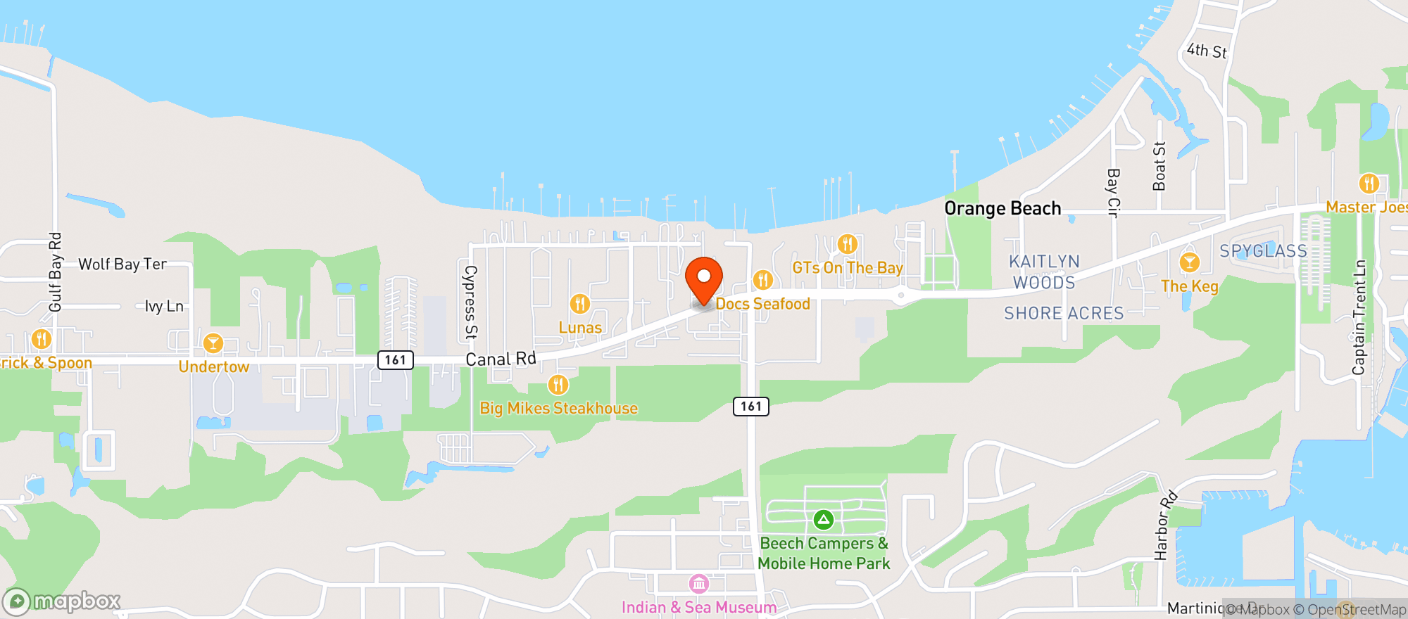 Map showing Cactus Cantina